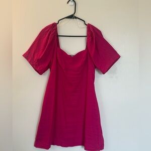 Medium A New Day hot pink linen dress